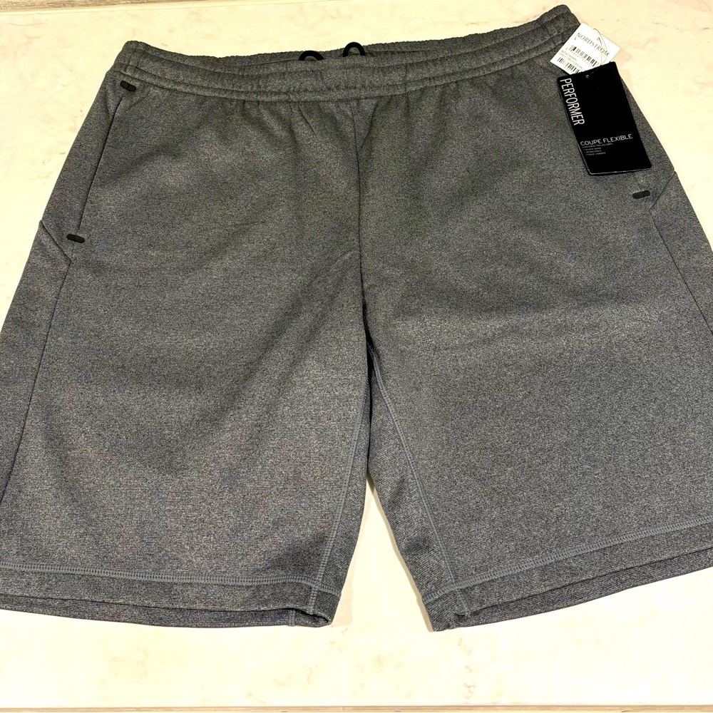 Zella Gray Athletic Shorts Moisture-Wicking Lightweight